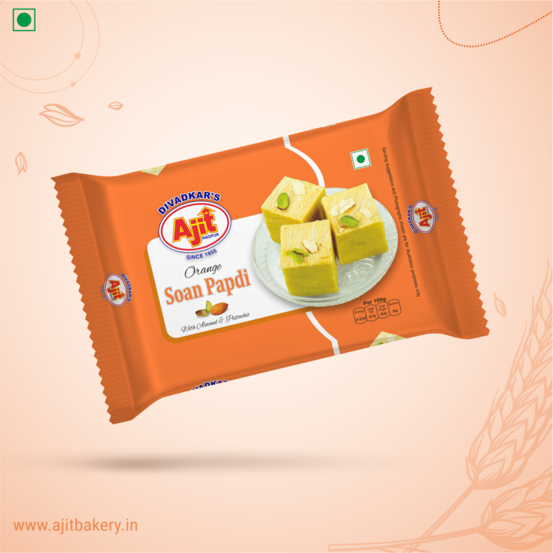 Orange Soan Papdi