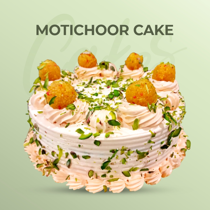 Motichoor Laddu Cake Order Online