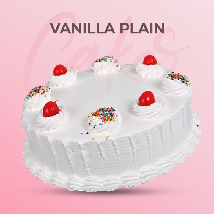 vanilla plain cake shop
