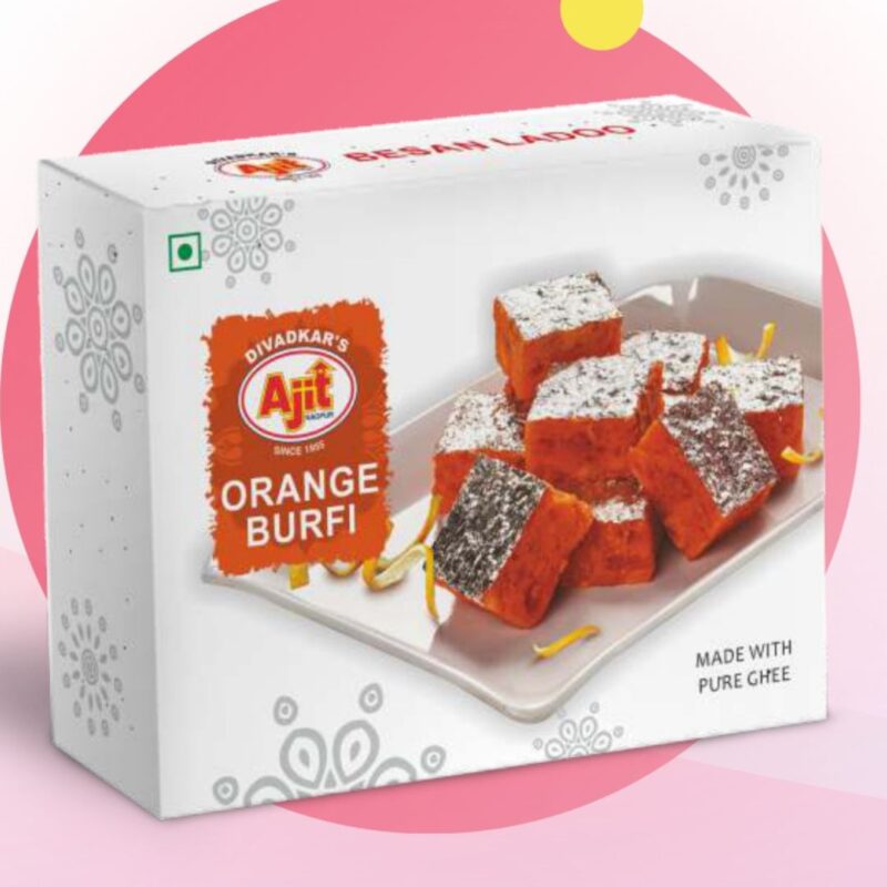 Orange Burfi Box