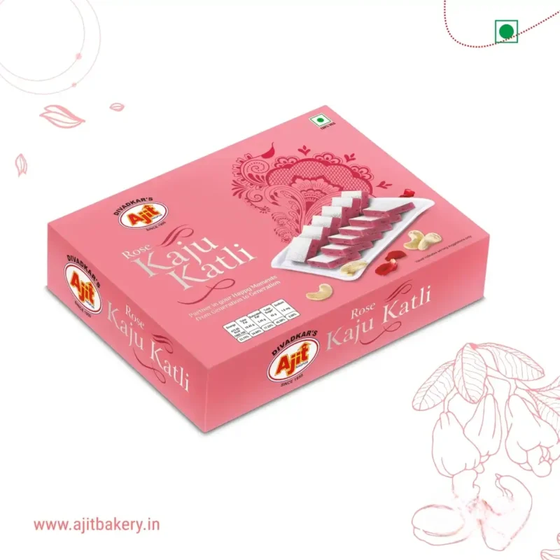 Rose Kaju Katli